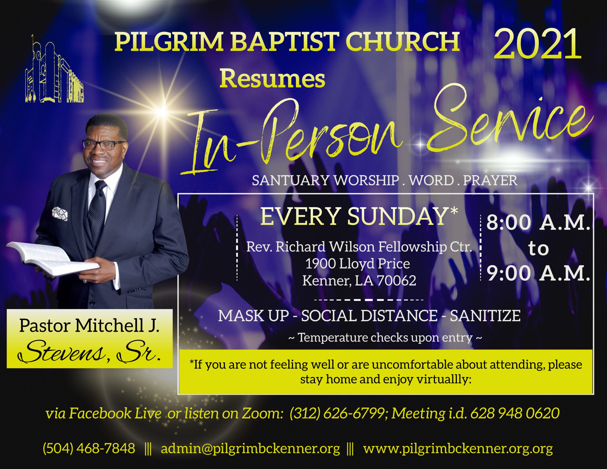 Pilgrim Baptist Church – Enter To Worship…Depart To Serve